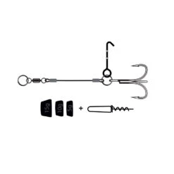 VMC Belly Pike Rig Med 2 Shallowskruvar & 3 Vikter