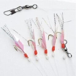 Fladen Fiskhud Med Fjäder Häckla 5-krok #4