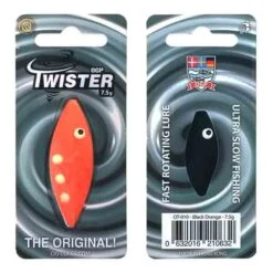 OGP Lures Twister -Fiske Utrustning Twister75 OT 010 Black Orange