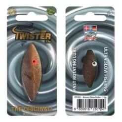 OGP Lures Twister -Fiske Utrustning Twister75 OT 031 Brown Glow Pellet