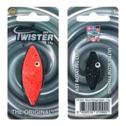 OGP Lures Twister -Fiske Utrustning Twister75 OT 040 Black Orange Splat