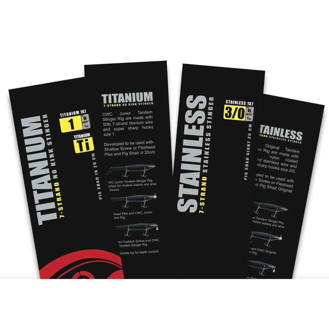 CWC Titanium Stinger 75lb Original Tandem 2/0 4 CWC Titanium Stinger 75lb Original Tandem 2/0 - Bild 2