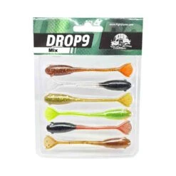 High Five Drop9, 6-pack 9cm -Fiske Utrustning drop9 mix
