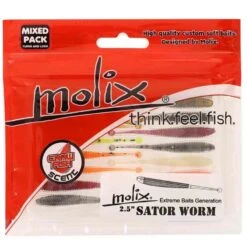 Molix Sator Worm 6,35cm, 15-pack 15 Molix Sator Worm 6,35cm, 15-pack -Fiske Utrustning molix sator worm mix pack 1
