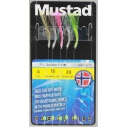 Mustad Multi Colour Flash Rig Häckla