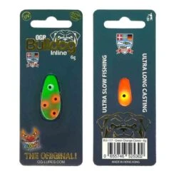 OGP Bulldog Inline -Fiske Utrustning ogp bulldog inline green orange clown