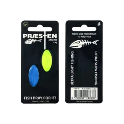 Prästen Micro 1,8 Gram 2-pack -Fiske Utrustning praesten micro blue yellow