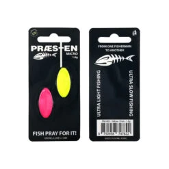 Prästen Micro 1,8 Gram 2-pack -Fiske Utrustning praesten micro yellow pink