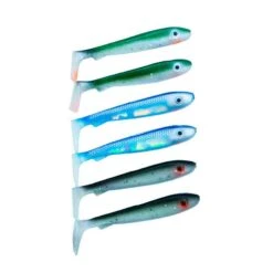 Svartzonker McRubber Bass 8 Cm 6 Pack -Fiske Utrustning svartzonker mcrubber bass baitfish