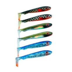 Svartzonker McRubber Bass 8 Cm 6 Pack -Fiske Utrustning svartzonker mcrubber bass clear sky