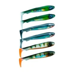 Svartzonker McRubber Bass 8 Cm 6 Pack -Fiske Utrustning svartzonker mcrubber bass flash mix