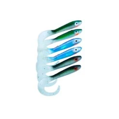 Svartzonker McRubber Tail 11 Cm 6-pack -Fiske Utrustning svartzonker mcrubber tail 11 cm baitfish