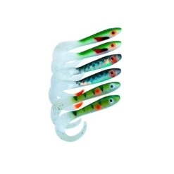 Svartzonker McRubber Tail 11 Cm 6-pack -Fiske Utrustning svartzonker mcrubber tail 11 cm uv